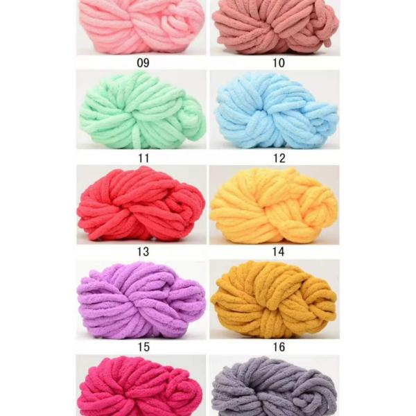 Chunky Hand Knitting Chenille Yarn Soft Loop 100% Polyester Blanket Big Crochet Yarn