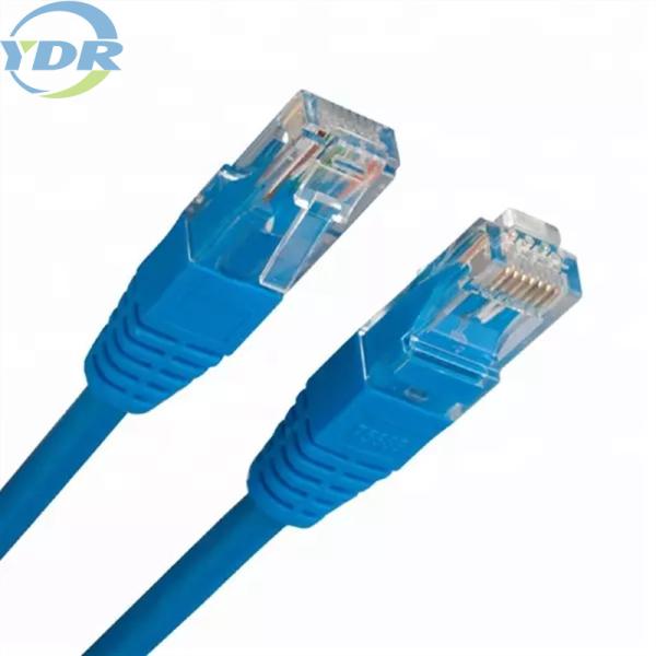 Quality Blue Cat 5E Ethernet Cable 8 Position 24AWG 10 Ft Rj45 Ethernet Network Cable for sale