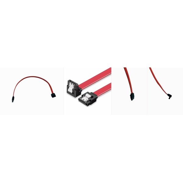 109 SATA Cable 7P/1.27-90° 7P/1.27 250mm Solid State Disk Serial Cable 90° Degree Elbow Both Ends Of Connector With Lock
