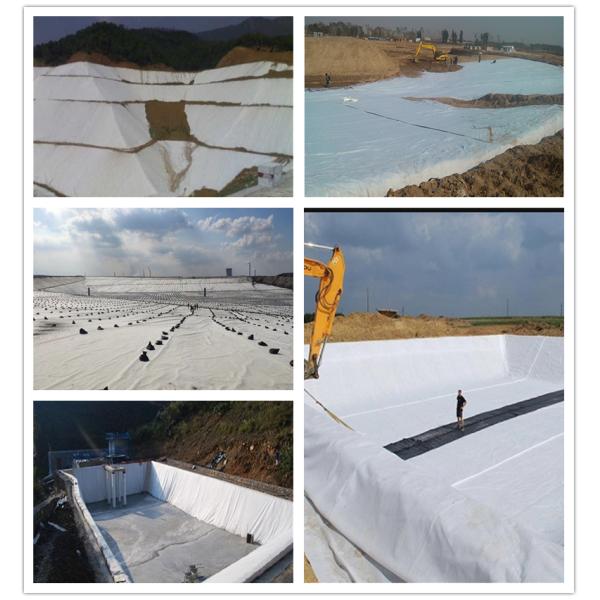 Construction Project Short Fiber Non-Woven Geotextile Isolation 100g/sqm-800g/sqm