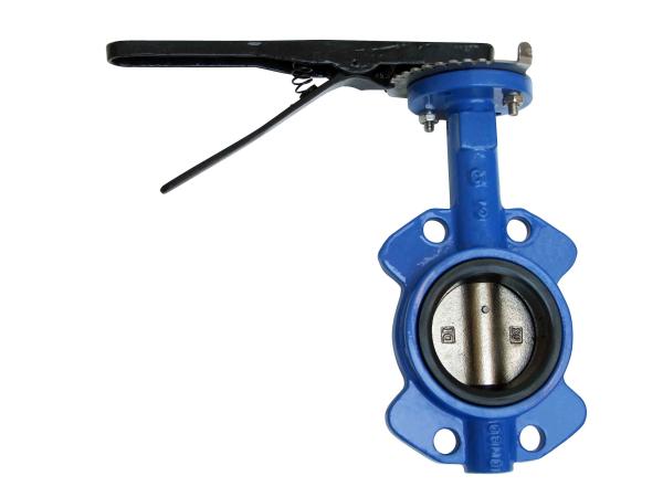 Quality EN593 Design Wafer Butterfly Valve Non Toxic Epoxy Resin  Coated Inner Cavity for sale