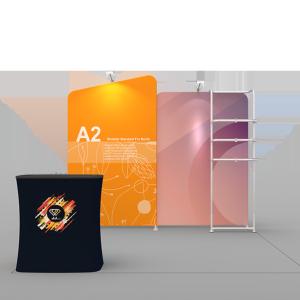 China Wrinkle Free Quick Build Trade Show Exhibition Display Custom Trade Show Backdrop on sale