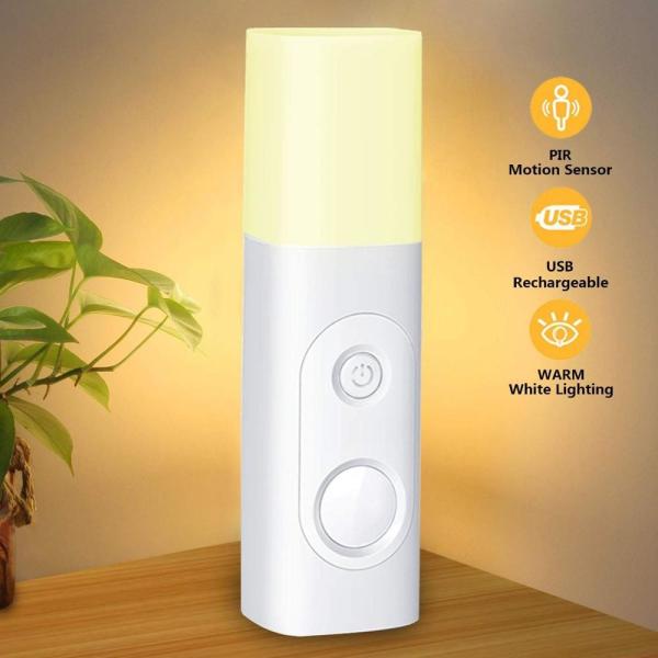 Quality Portable Table 1.8W 9Pcs Led USB Rechargeable Motion Sensor Light for sale