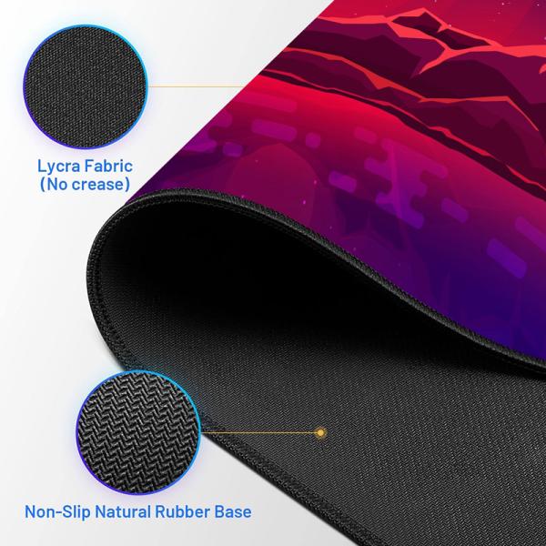 NO Wireless Charging XXL Large Gaming Mousepad with Personalised Sublimation Logo