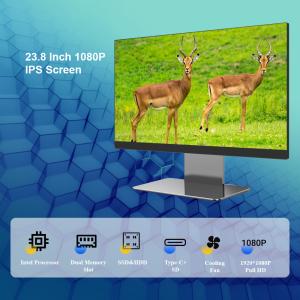 Buy cheap 2.0GHz to 3.9GHz Optional 24&quot; 27&quot; Core I3 I5 I7 Business Aio Touch Screen All In One Pc Gamer product