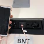 Table Pop Up EURO power Socket with USB charging for office conference table