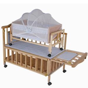 China Modern Newborn Baby Wooden Baby Cot Bedding Baby Sleeping Cot on sale