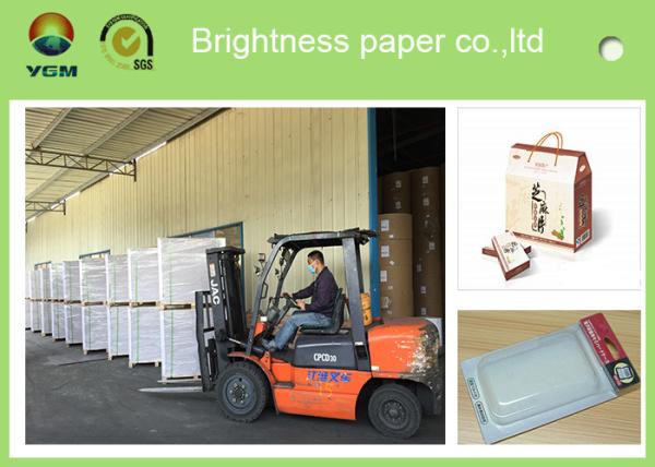 Quality Mixed Pulp Coated Blister Board Paper Back For Product Packaging Strong Stiffness for sale