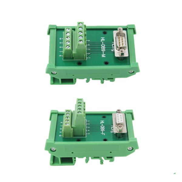 Quality DB9 D Sub 9 Pin Single End Male Female Connectors Terminal Block  Breakout Board for sale