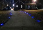 Outdoor Deck Illuminated Light with Solar Power Source and LED Light Source