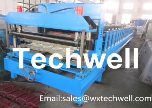 PPGI , Color Steel , GI Material Roofing Tile Making Machine Chain Transmission