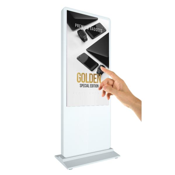 Quality 43 inch standalone double sided built in pc horizontal touch screen display monitor for shipping mall signage advertisin for sale