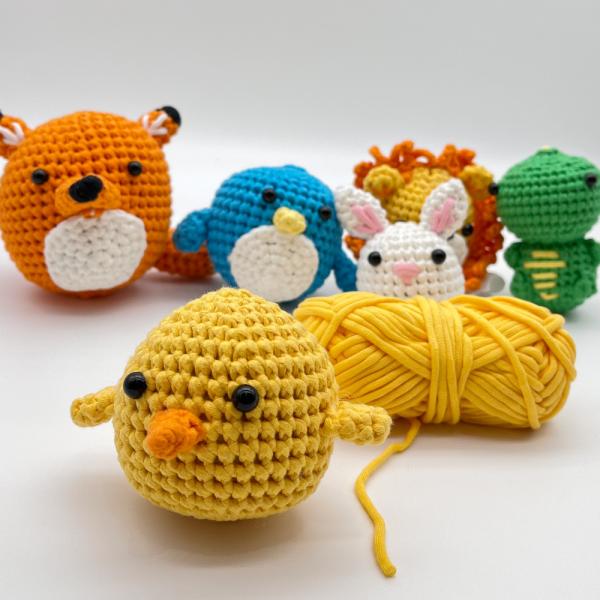 Ready Stock Seven Craft Cute Fox DIY Crochet Kit Milk Cotton For Beginners