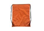Orange Custom Drawstring Backpack GYM 210D Polyester Cinch Pack