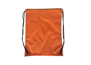 Buy cheap Orange Custom Drawstring Backpack GYM 210D Polyester Cinch Pack product