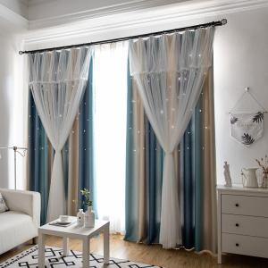 China Window Drapes 100% Polyester Curtain Fabric Blackout Elegant Window Curtains on sale