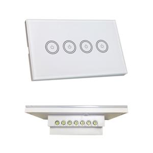 Buy cheap 2 Gang US Touch Wifi Power Switch , Remote Control Switch 120 * 72 * 34mm product