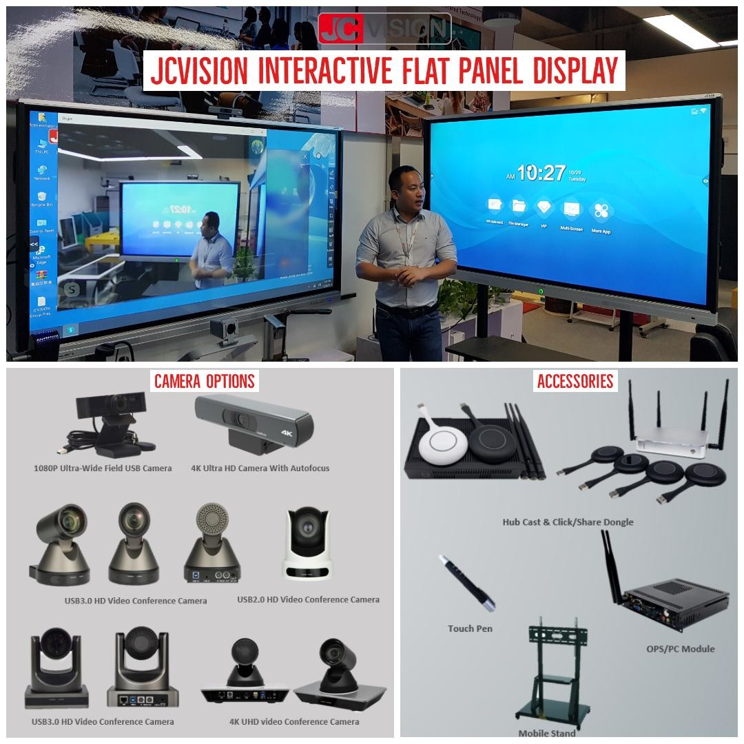 Electronic Smart Interactive Whiteboard For Classroom 55" Smart Touch Screen