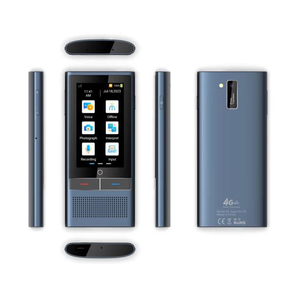 Quality 4G SIM Card Instant Voice Translator 3.1inch IPS Screen All Languages for sale