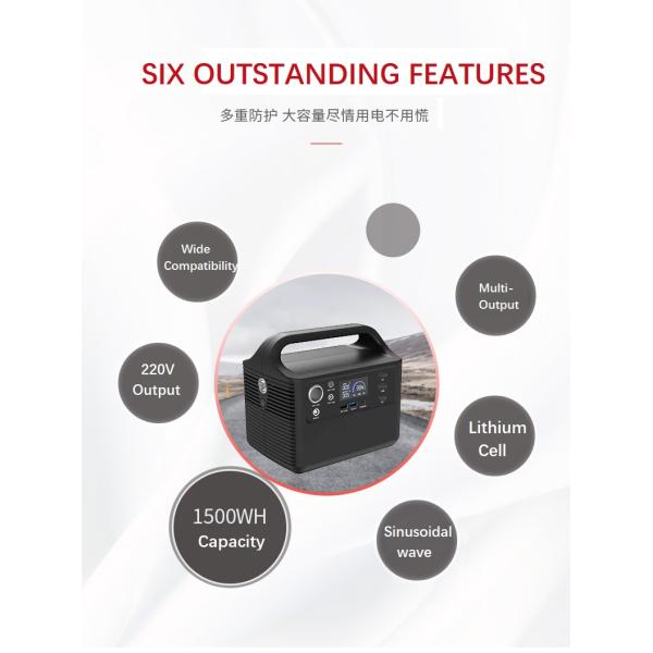 LFP Lithium Solar Generator Battery 300W 500W Emergency Power Supply