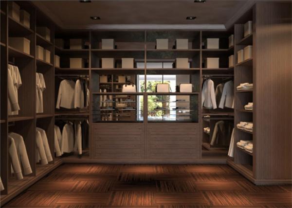 Quality Blum Soft Closing Hardware Walk In Closet Organizer Easy Assemble Structure for sale
