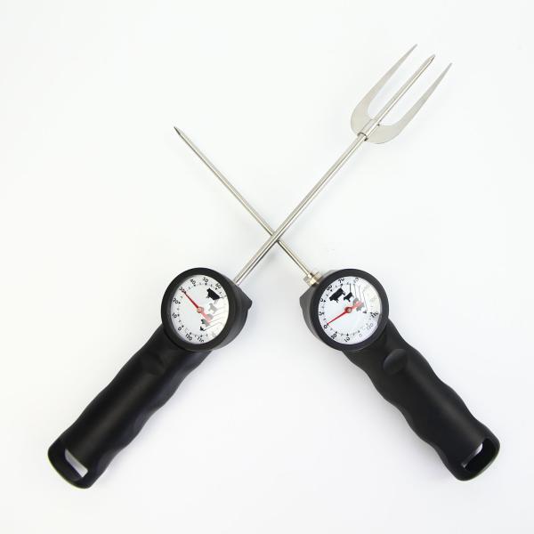 Quality Instant Read Trident Digital Meat Thermometer Fork , Barbecue Tool Set Light Weight for sale
