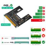 New Version M.2(NGFF) NVMe SSD to U.2 (SFF-8639) 2.5" SSD Adapter , Convert M.2