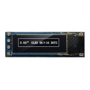 Buy cheap 4 Pins 96x16 OLED Display Module 0.69 Inch I2C IIC SSD1306 3V 5V Compatible product