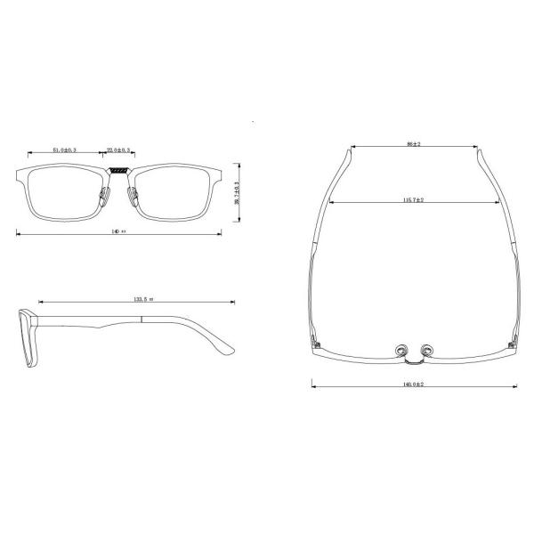 52mm Luxury Men's Optical Eyeglasses Far Infrared Rectangle Full Rim Eyeglasses