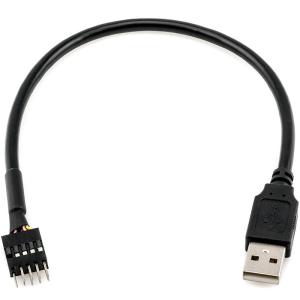 Buy cheap A Male USB Cable Assembly 9 Pin IDC Dupont Male Header To Single USB 2.0 Type product