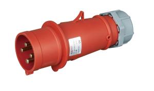 China High Performance 32 Amp 3 Phase Plug , IP44 Three Phase Plugs And Sockets on sale