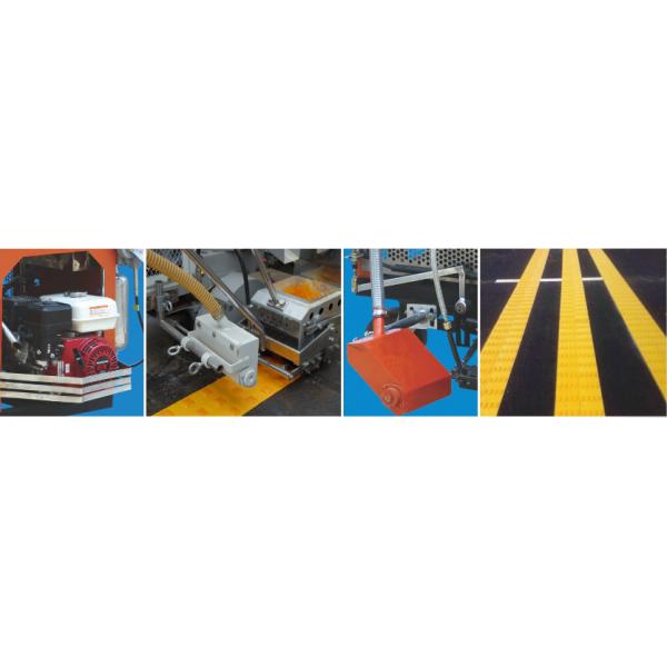 Thermoplastic Paint Material Hot Melt Road Marking Machine With Gear Core Components