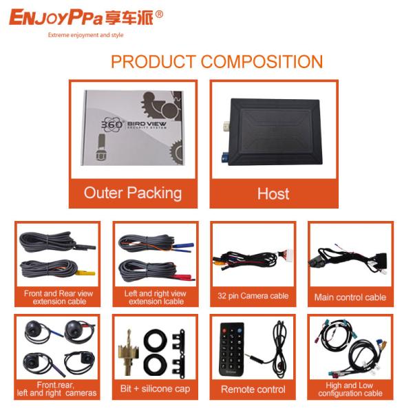 Quality Panoramic Surrounding View 360 Degree Camera Kit For Car Ford Ranger for sale