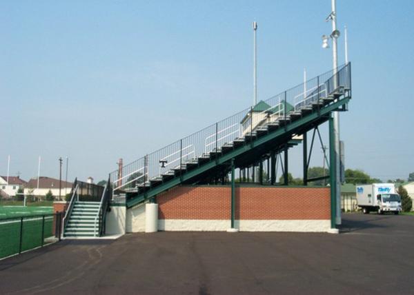 Quality Vertical Picket Railing Aluminum Stadium Seats Outdoor Aluminum Bleachers For Spectator for sale