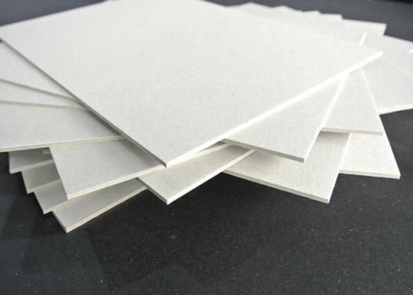 Quality Grade A Grey Chip Board with 100% Recycled Paper SGS Certificate Anti-Curl Cardboard Sheets for sale