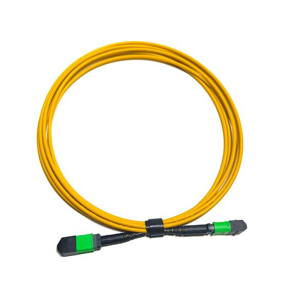 Quality Female MPO Trunk Cable 12 Fibers Type A Multimode MM OM3/OM4 MPO Patch Cord LSZH 50/125 for sale