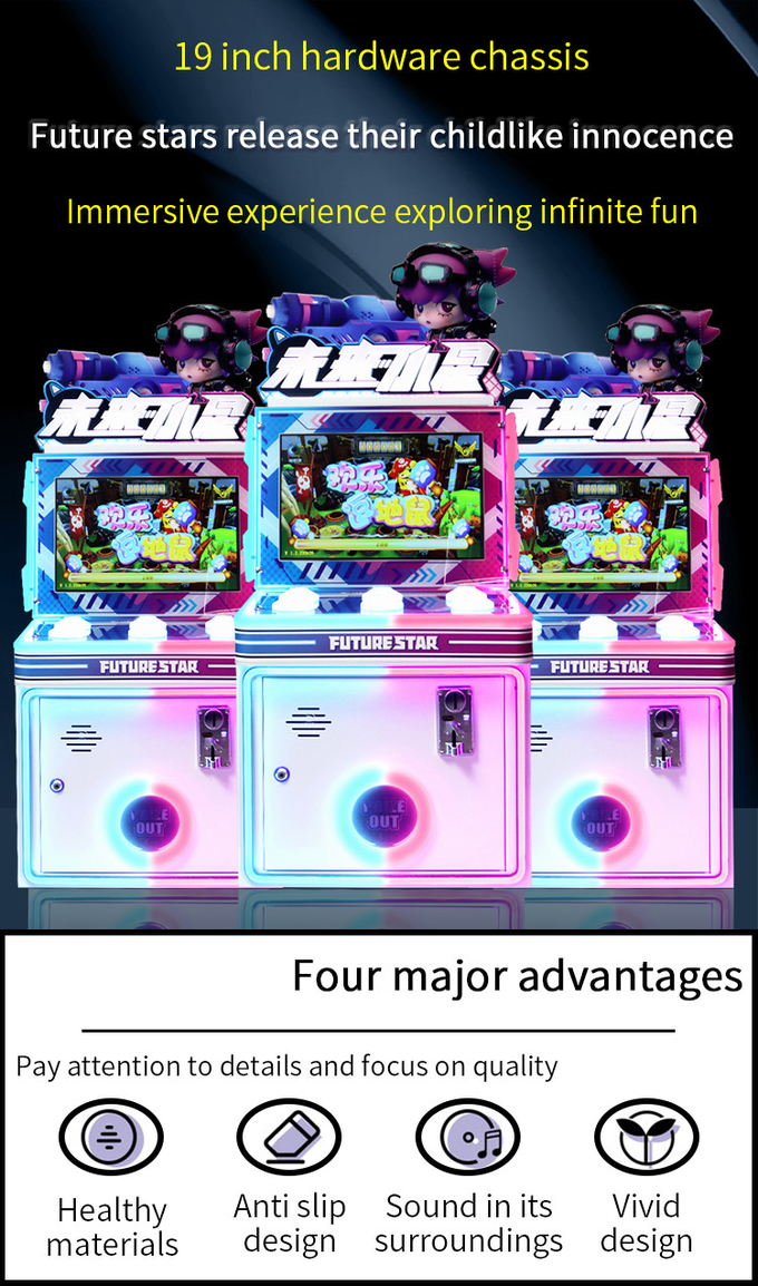 The Latest Model Of Button Games For Children'S Coin Operated Game Machines Sells Well In Multiple Game Scenes