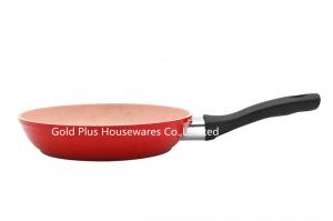 China LFGB Home Cooking Pans Granite Induction Egg Skillet 16cm Red Color on sale
