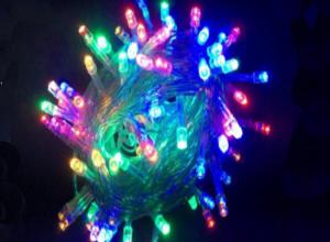 China 10m 33FT 100pcs LED Flash Male And Female Plug LED String Lights Christmas Bar Lights Star Lights Ball Lights With Contr on sale