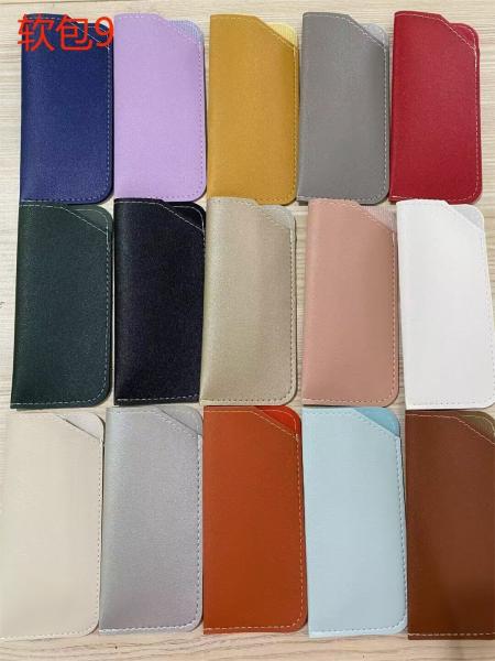 Quality 2024 soft fake leather spectacles bag pouch from manufacture for sale