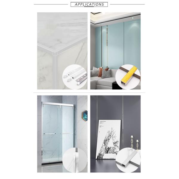 2.4m Ceramic Tile Accessories Decoration Profile Anodized Aluminum Listello Tile Trim