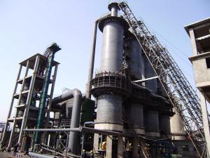Complete Quick Lime Plant , Vertical Lime Kiln Less Construction Land