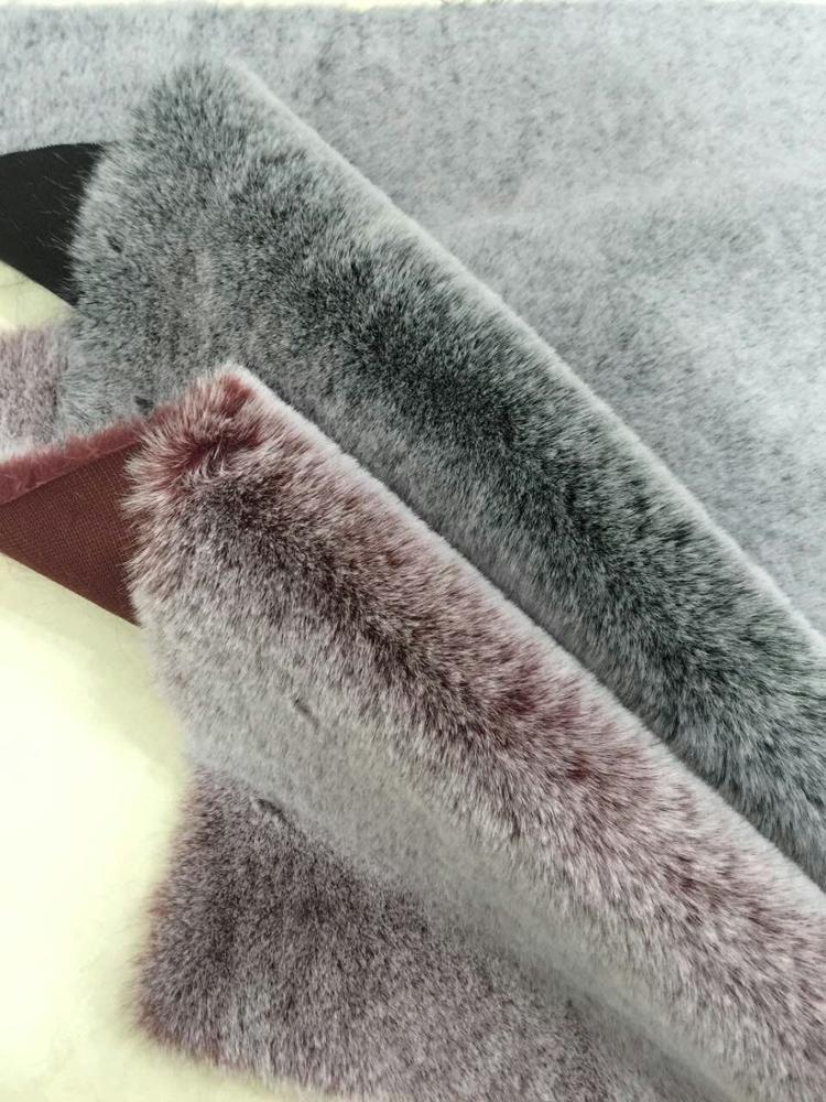 Plush Fabric with 10-20mm Pile and Very Soft Texture 100% Polyester Rabbit Fur Fabric