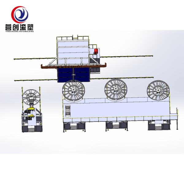 Quality Plastic Water Tank Bi Axial Rotomoulding Machine Automatic 1 Year Warranty for sale