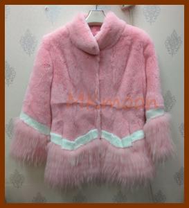 Rabbit fur coat  -R129#