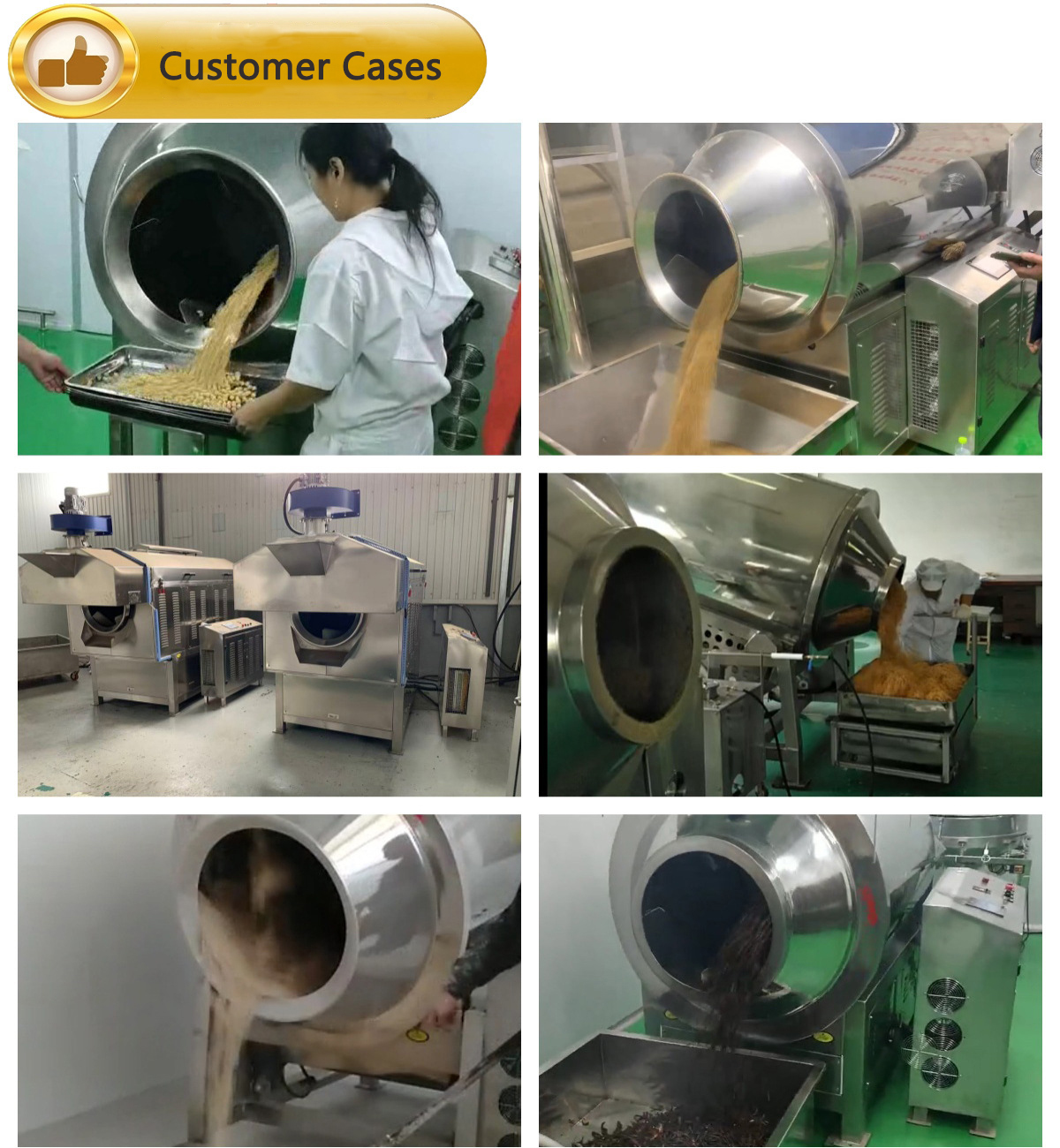 Fully Automatic Seeds Roasting Machine Precise Temperature Control Coffee Bean Roaster