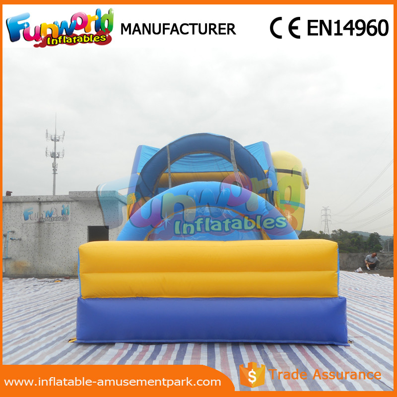 Durable Inflatable Spongebob Combo bounce house with slide / Inflatable Combo Units