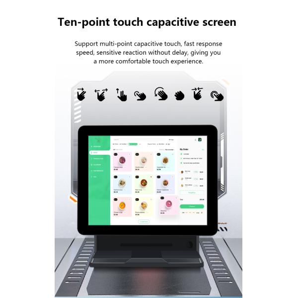 15.6Inch N2840 POS Machine Touch Screen POS Terminal for Retail Store and Restaurant