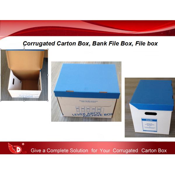 Corrugated carton box , Bank file box, File box