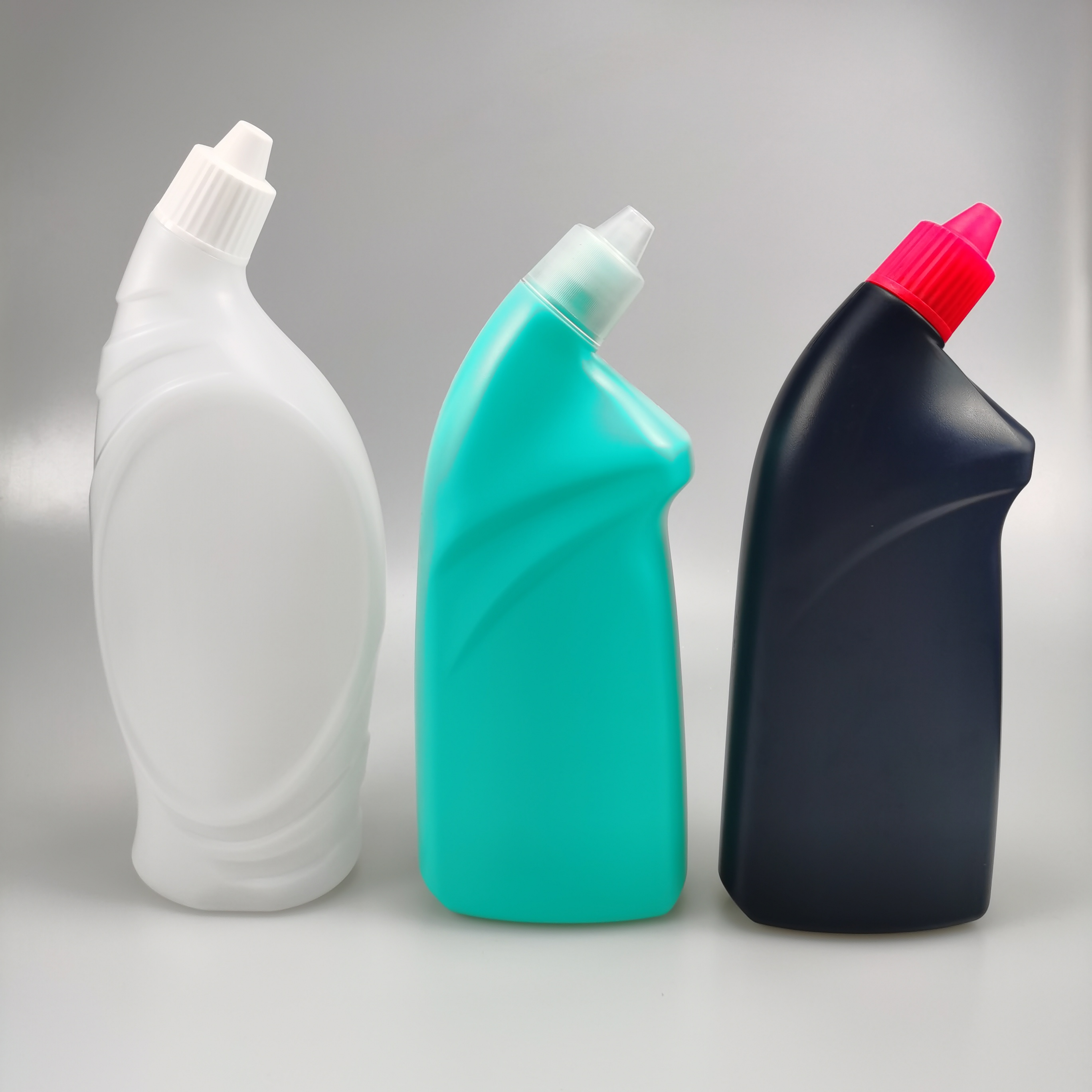 700ml HDPE Toilet Cleaner Bottle for Eco-friendly Toilet bowl Detergent Coating color
